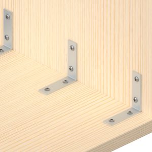 Gb stoelhoek verzinkt 55x55x15mm 82403 prijs per stuk, per stuk te bestellen. - Afbeelding 2