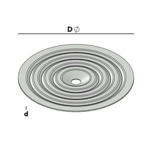 Gb Dakplaatje Sendzimir verzinkt, voor het bevestigen van dakisolatieplaten. Diameter 70 mm set van 10 stuks. 86068 - Afbeelding 3