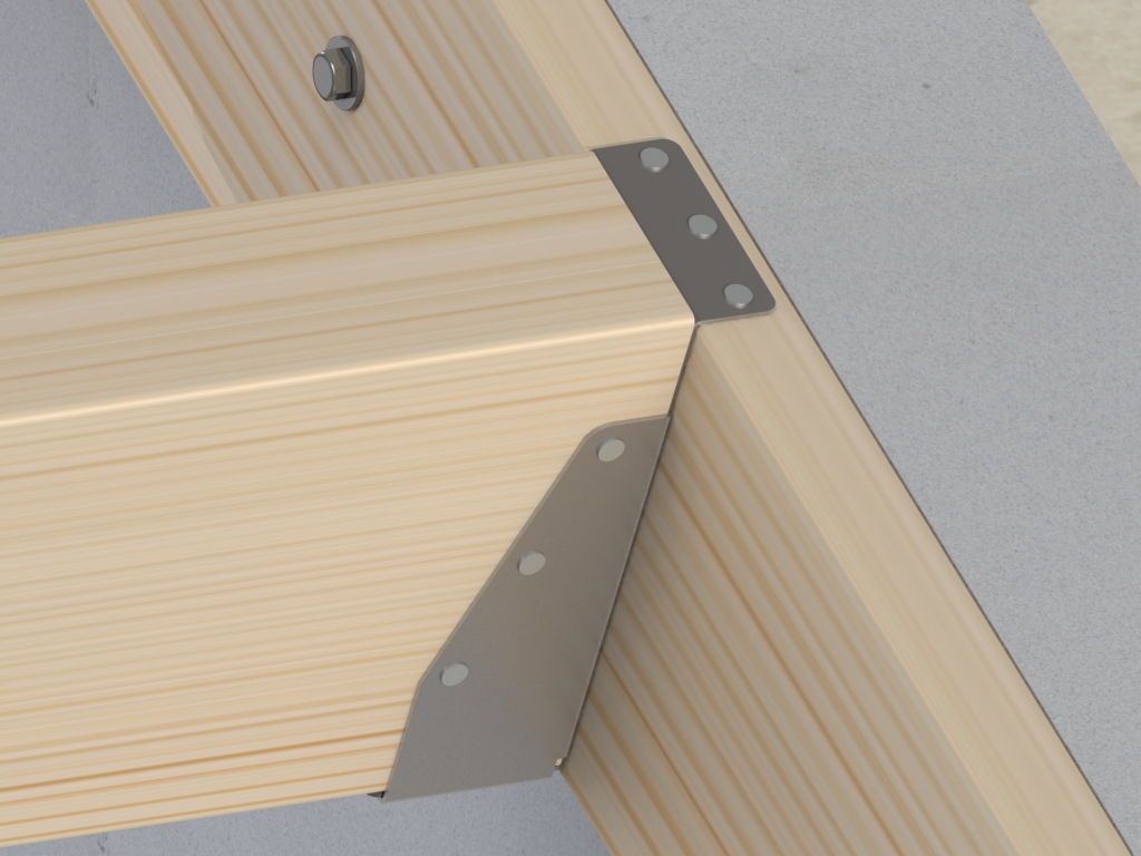Gb balkdrager korte lip houtmaat 71x196mm 09456 prijs per stuk, per stuk te bestellen. - Afbeelding 2