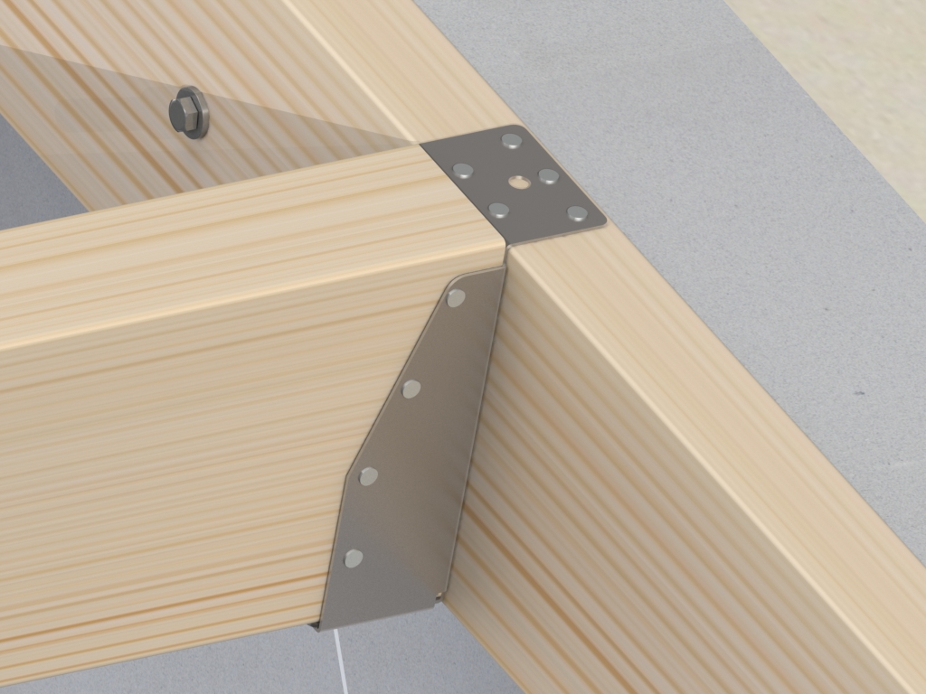 Gb balkdrager lange lip houtmaat 59x156mm 09334 prijs per stuk, per stuk te bestellen. - Afbeelding 2
