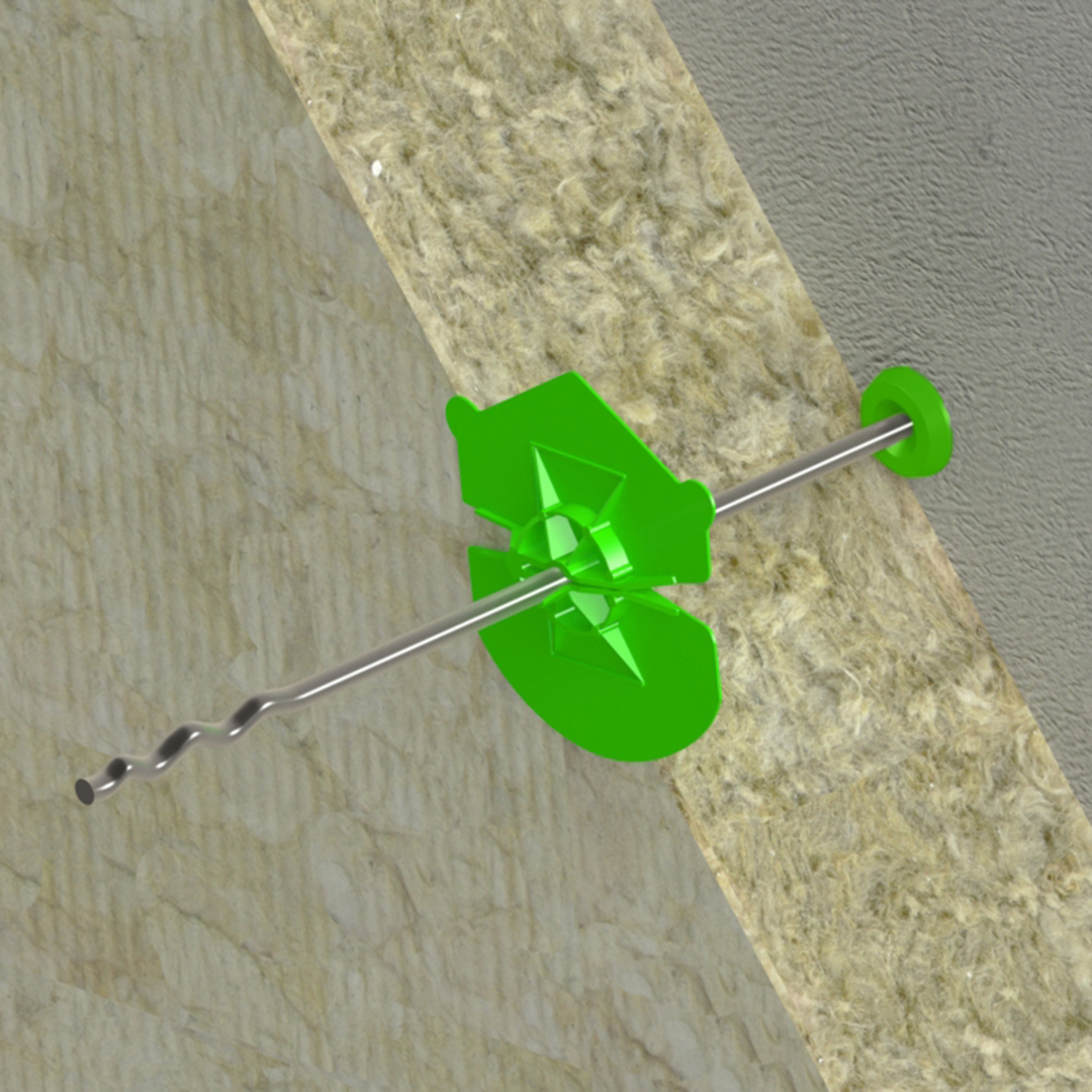 Gb uni-clip isolatieschotel 5-6 mm groen 341330 zak a 1000 stuks - Afbeelding 2