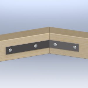 Gb neusijzer (hoekijzer) schuin 100x150mm 82421 verzinkt - Afbeelding 2