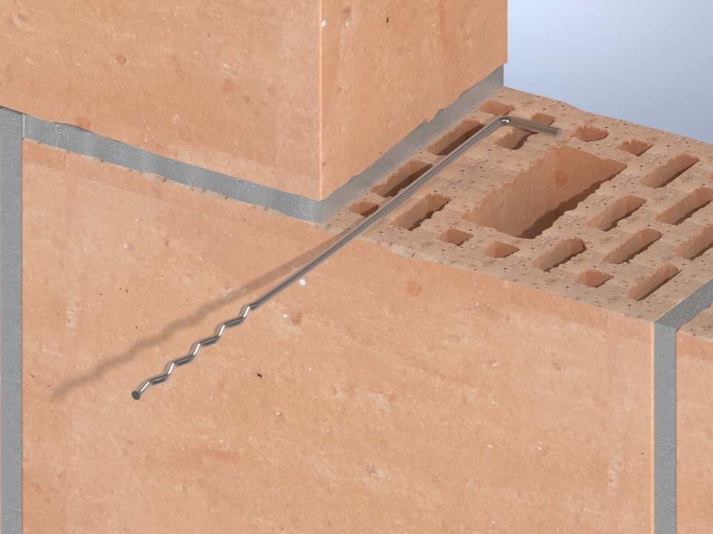 Gb spouwanker verzinkt spouw 175+-15 mm 290mm 325420 pak = 250 stuks - Afbeelding 2