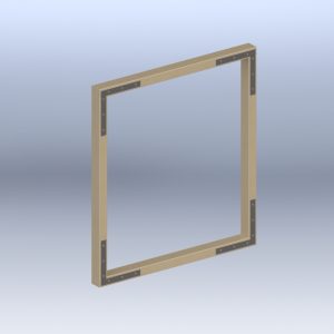Raamhoek (hoekijzer) 150x150mm gegalvaniseerd 22x2mm prijs per stuk, per stuk te bestellen. - Afbeelding 3