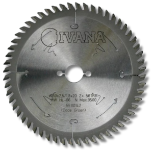 Ivana cirkelzaagblad 160x20 z=56tfp trespa® volkern plaat