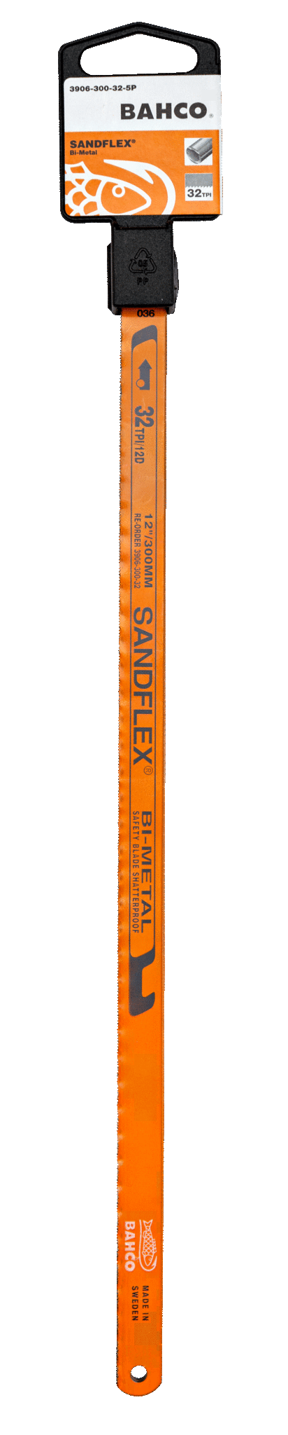 Bahco sandflex bimetaal metaalzaagblad 300mm 3906-300-24-100 24 tands - verkoop per stuk - Afbeelding 2