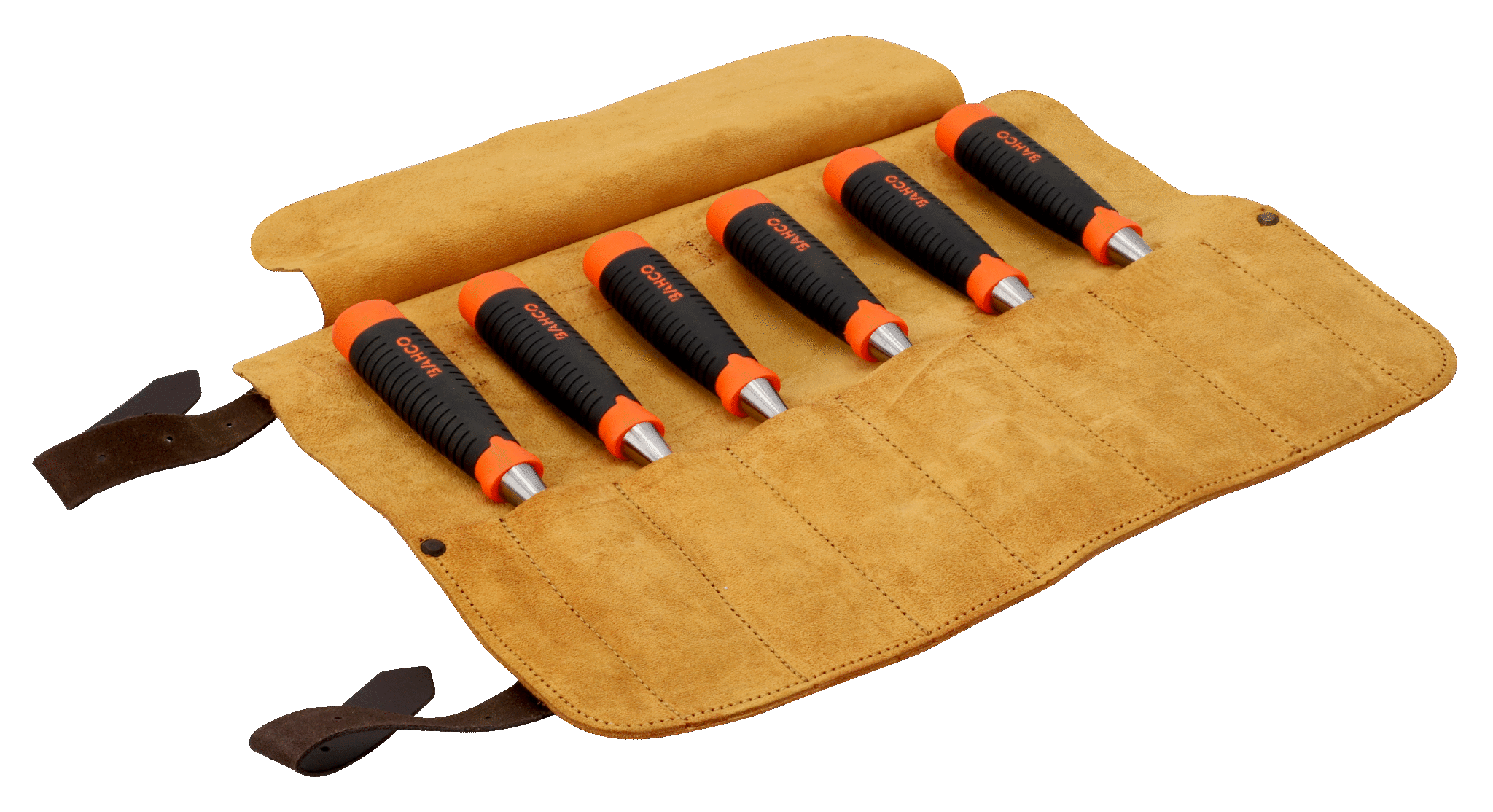 Bahco houtbeitel set 6-delig in lederen foudraal 6, 10, 12, 18, 25 en 32 mm 434-s6-lr - Afbeelding 5