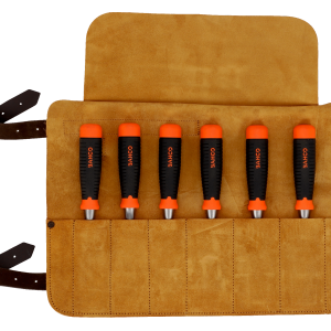 Bahco houtbeitel set 6-delig in lederen foudraal 6, 10, 12, 18, 25 en 32 mm 434-s6-lr - Afbeelding 3