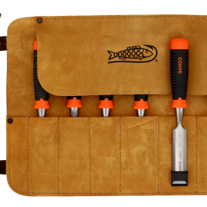 Bahco houtbeitel set 6-delig in lederen foudraal 6, 10, 12, 18, 25 en 32 mm 434-s6-lr - Afbeelding 4