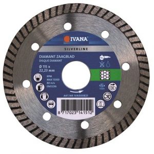 Ivana Diamantzaag Silverline 125Mm Tegels Iva000822 van Ivana te koop bij Schroef.nl. Art.nr: 11382