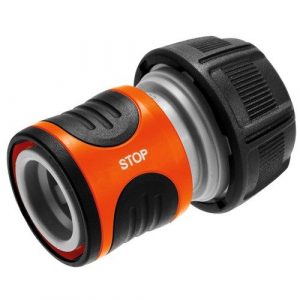 Gardena slang aansluitstuk met waterstop 19mm 18214 voor 3/4" slang