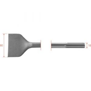 Rotec sds-max spadebeitel 80mm 80x300 215.1017