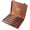 Bahco houtbeitel set 6 delig 6-32 mm 424p-s6-eur 6, 10, 12, 18, 25, 32 mm in houten kist
