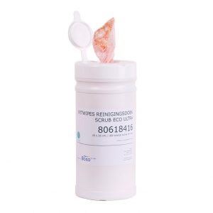 Reinigingsdoekjes Eco Oranje Scrub 100 St Dispenser van Boso te koop bij Schroef.nl. Art.nr: 69807