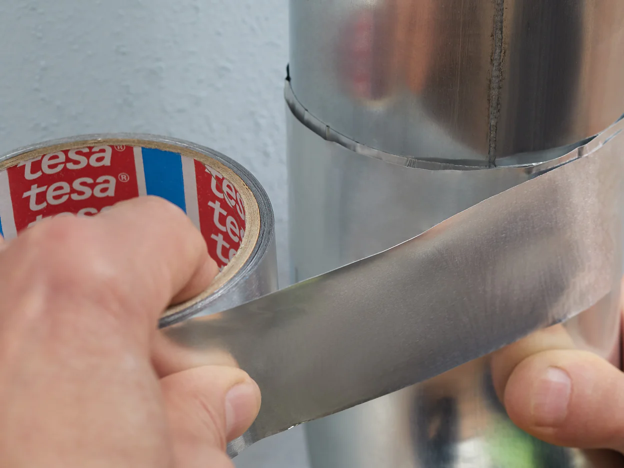 Tesa aluminiumtape 50mm x 50meter professional 63632 - Afbeelding 3