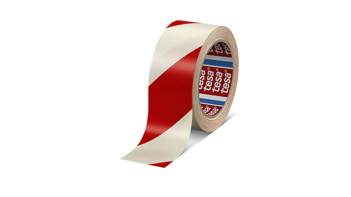 Tesa markerings tape rood/wit 50mm x 33 meter 60760 - Afbeelding 4