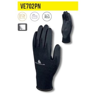 Deltaplus handschoenen zwart maat 9 ve702pn09