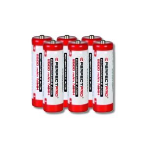 Perfectpro oplaadbare AA Batterijen set van 6 stuks, 2500mAh, 1,2 Volt