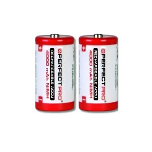 Perfectpro oplaadbare LR14/C Batterijen set van 2 stuks 1,2 Volt, 4000,Ah