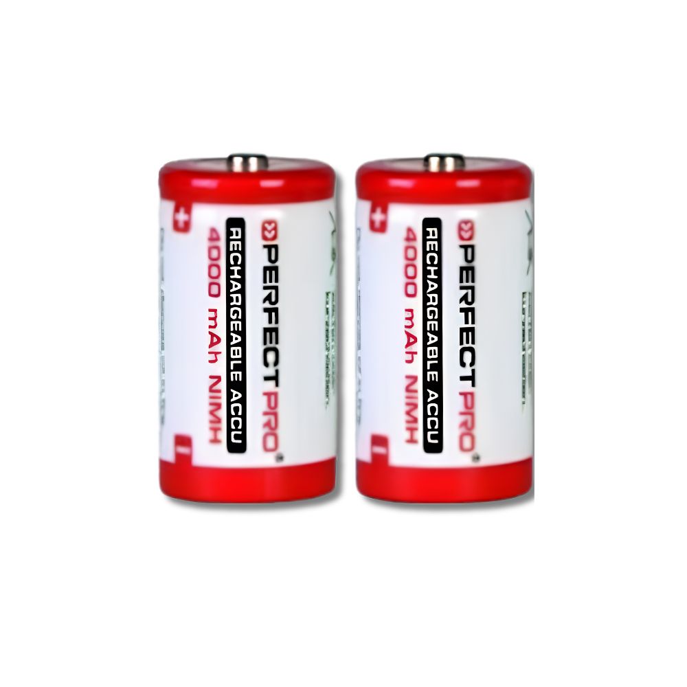Perfectpro oplaadbare LR14/C Batterijen set van 2 stuks 1,2 Volt, 4000,Ah