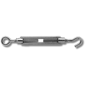 Dx draadspanner verzinkt met haak en oog 12x125 mm