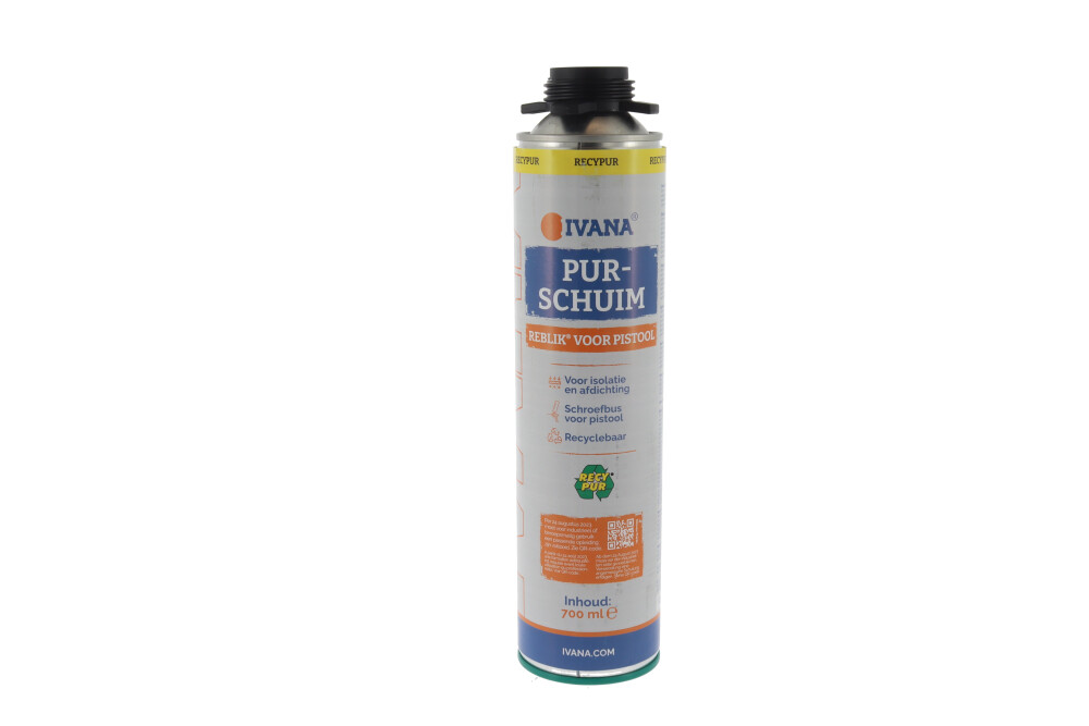 Pur Schuim NBS aansluiting *Reblik* Ivana 700 ml inclusief statiegeld bus met schroefaansluiting IVA0001103