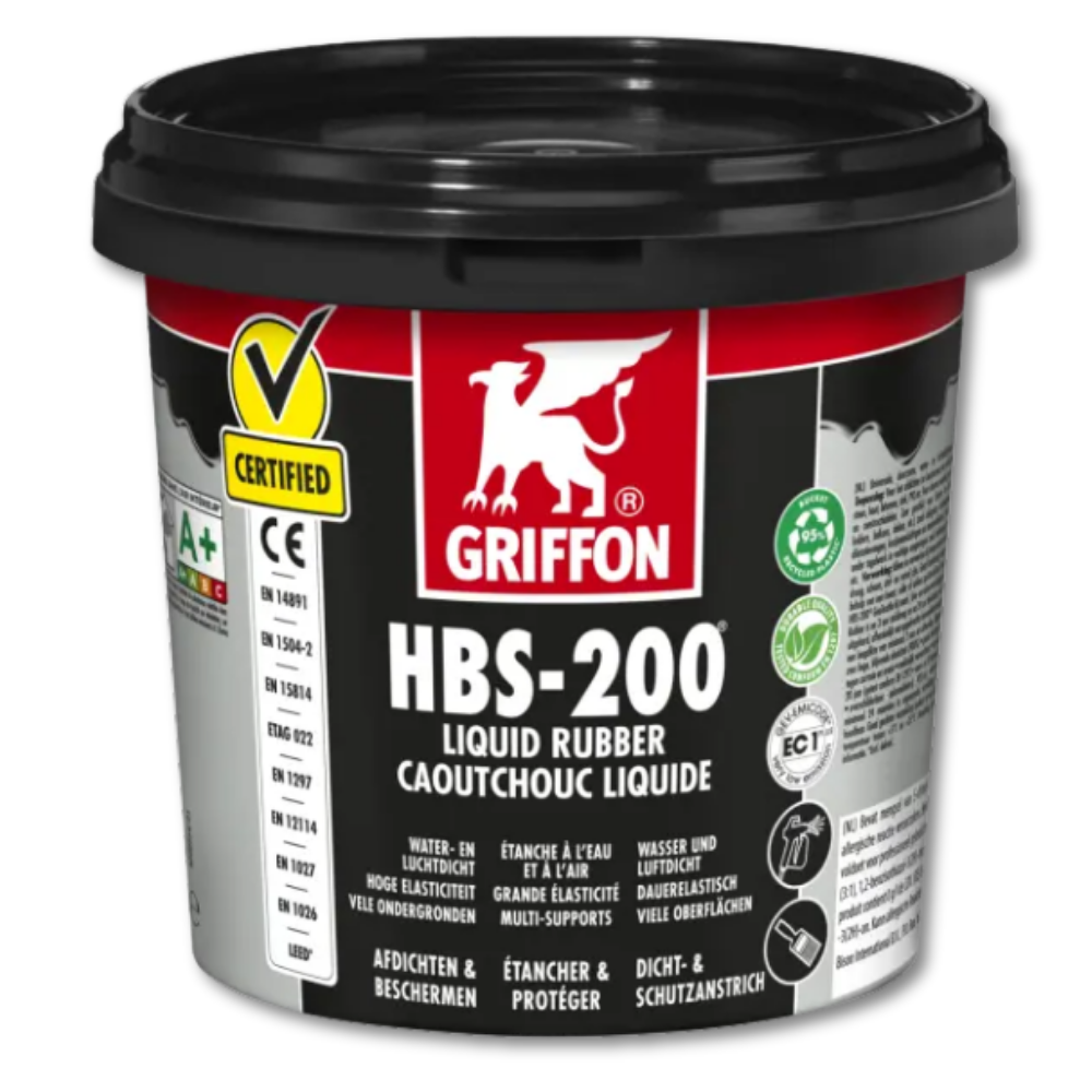 Griffon HBS-200 vloeibaar rubber zwart 1 liter
