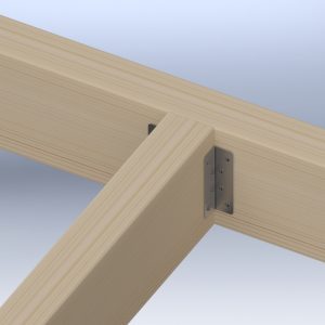 Gb stalen hoeklijn (kruiskoppeling) verzinkt 200mm - Afbeelding 3