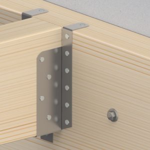 Gb balkdrager (raveeldrager) verzinkt type 190 07762 houtmaat 75x150mm - Afbeelding 2