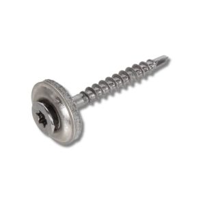 Daktrimschroef rvs platkop epdm-ring 4,0x35/24 torx t-20 - set van 20 stuks
