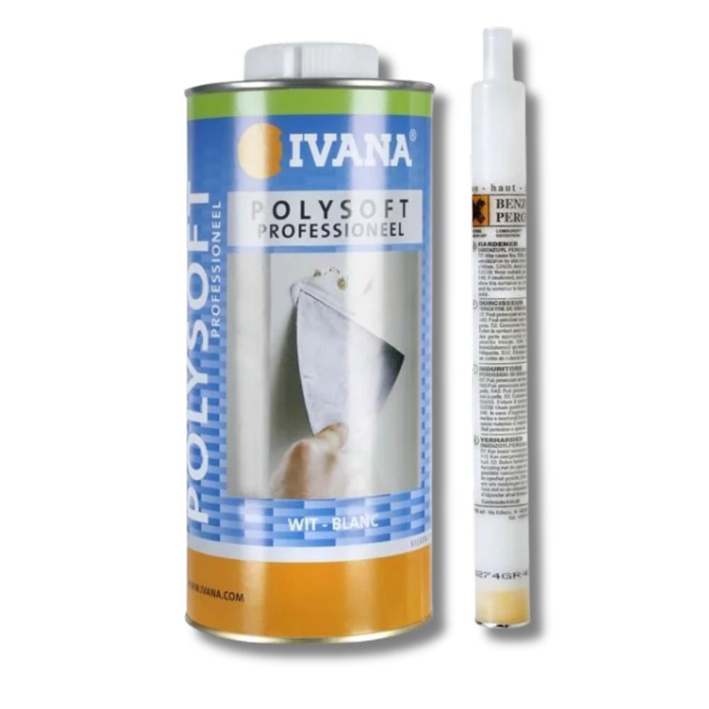 Ivana polysoft 2 componenten houtvuller 1,5 kg 39800 hout, steen metaal, polyester