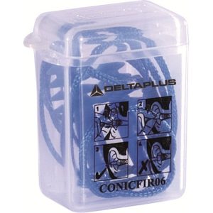 Deltaplus Oordoppen Thermoplastic (TPR) 10 paar met 1 koord SNR (dB) 34 CONICFIR010 - Afbeelding 2