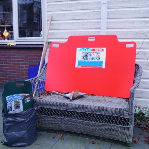 Pack-bag xl voor 90 liter zak 119x79cm rood - Afbeelding 6