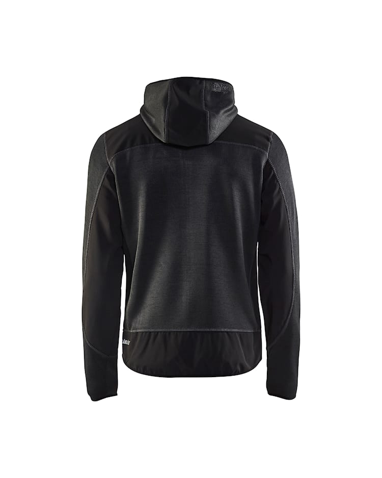 Blaklader vest gebreid met softshell 4930 maat s grijs/zwart - Afbeelding 2
