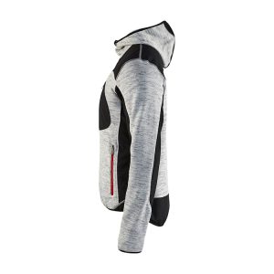 Blaklader vest gebreid met softshell 4930 maat xl lichtgrijs met zwart - Afbeelding 5