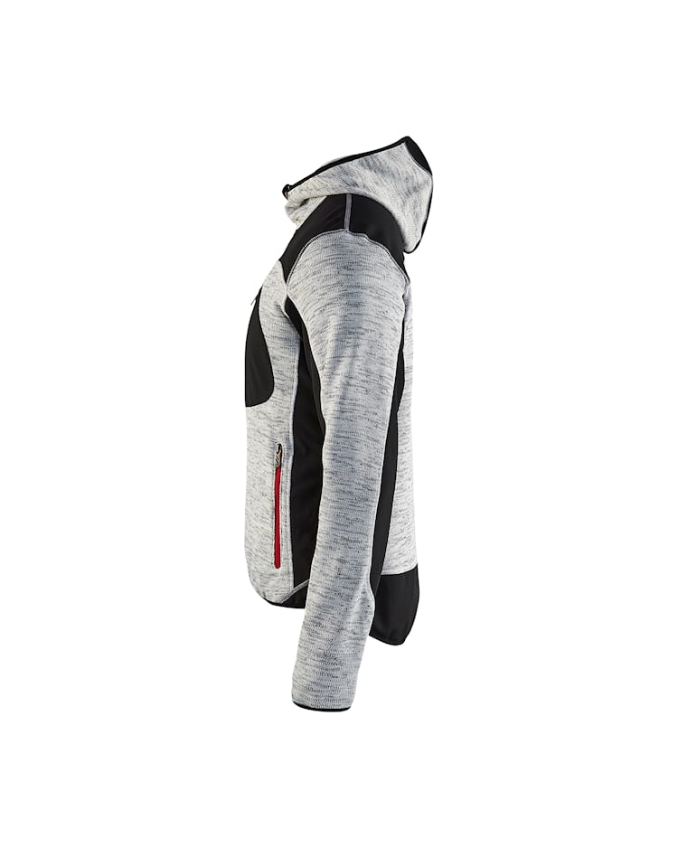 Blaklader vest gebreid met softshell 4930 maat xl lichtgrijs met zwart - Afbeelding 5