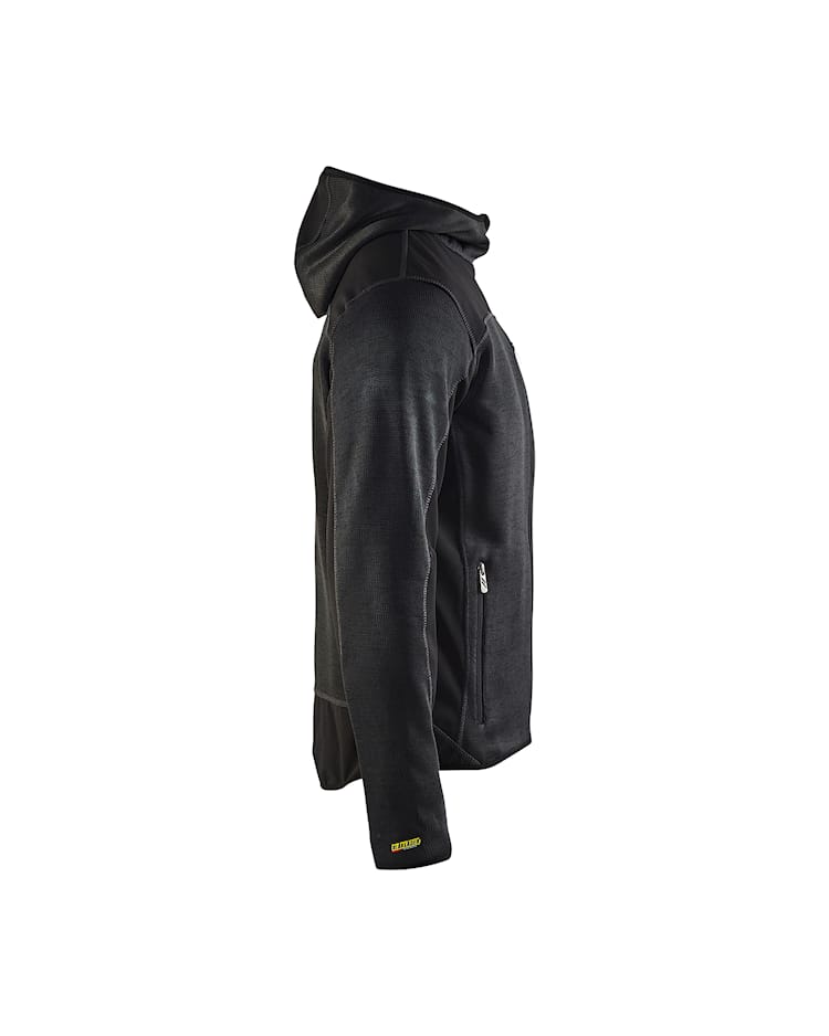 Blaklader vest gebreid met softshell 4930 maat s grijs/zwart - Afbeelding 3