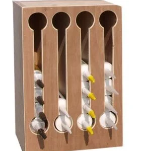 Kitkokerkast hout voor 4 soorten kit 435x185x255 mm