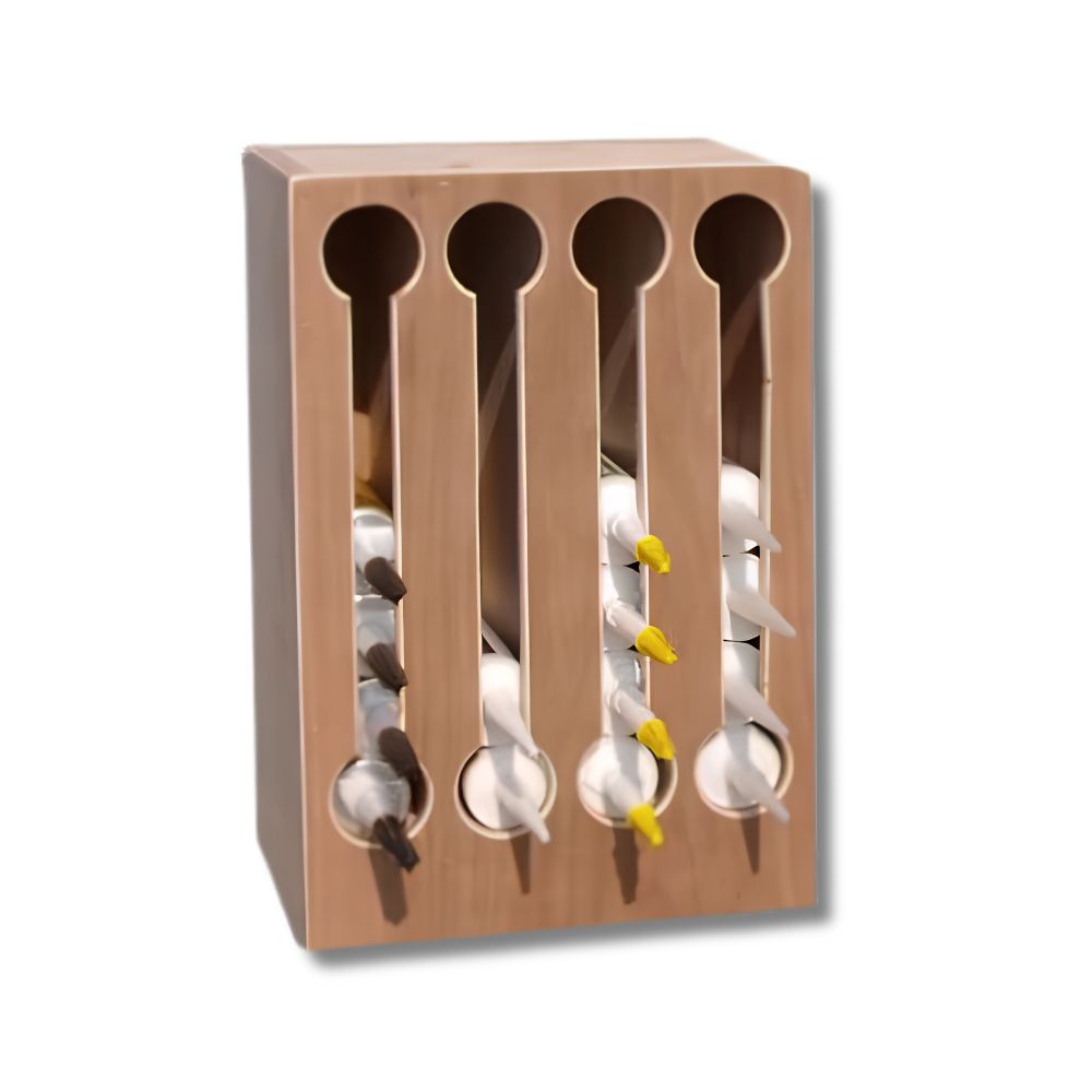 Kitkokerkast hout voor 4 soorten kit 435x185x255 mm