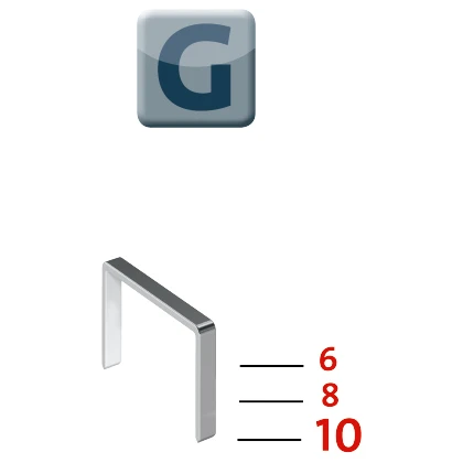 Novus Hamertacker J-033 6-10 mm voor G-nieten - Afbeelding 2