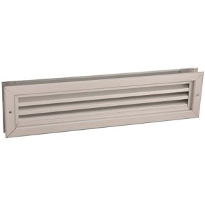 Nedco Aluminium Geanodiseerd Deurventilatierooster 470x121 mm. Sparingsmaat 425x78 mm