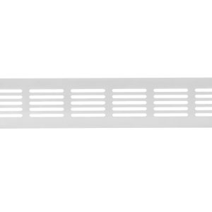 Nedco Plintrooster Aluminium Wit 500x60mm bxh, doorlaat 82,5cm²