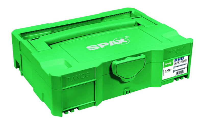 Spax assortimentsbox schroeven torx platkop 12 maten 1385 stuks met 5 bits, t-loc tanos box 5000009172009 - Afbeelding 2