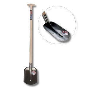 Stratenmakerschop 000 gehard blad, met dubbel gebogen steel lengte 110cm Z52M