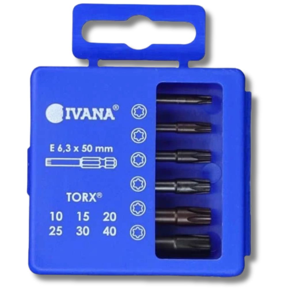 Ivana Professionele Impact Bitset Torx 6-delig 56953