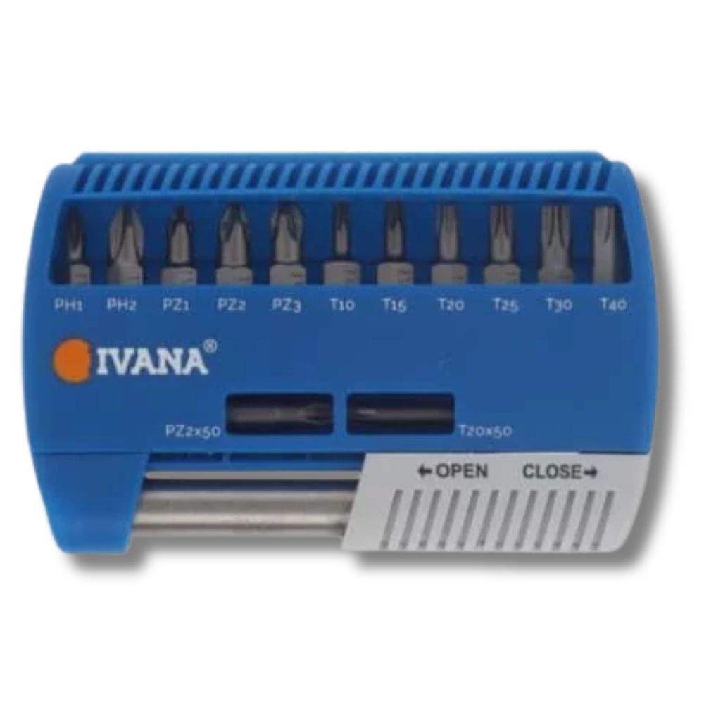 Ivana Professionele bitset 14 delig Philips, Pozidriv, Torx 56984