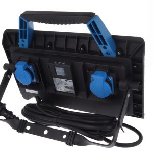 Ivana LED Bouwlamp Accro 45, 45 Watt, 4950 Lumen Klasse1, IP54, met 2 stopcontacten en 5 meter snoer 57183 - Afbeelding 3