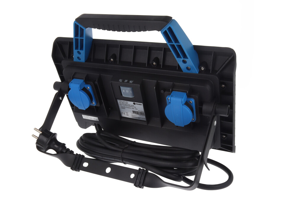 Ivana LED Bouwlamp Accro 45, 45 Watt, 4950 Lumen Klasse1, IP54, met 2 stopcontacten en 5 meter snoer 57183 - Afbeelding 3