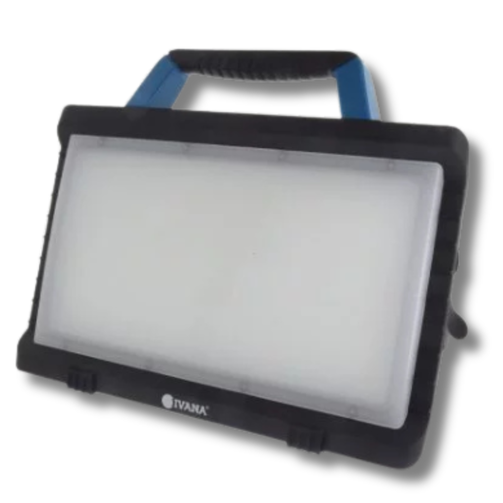 Ivana LED Bouwlamp Accro 45, 45 Watt, 4950 Lumen Klasse1, IP54, met 2 stopcontacten en 5 meter snoer 57183