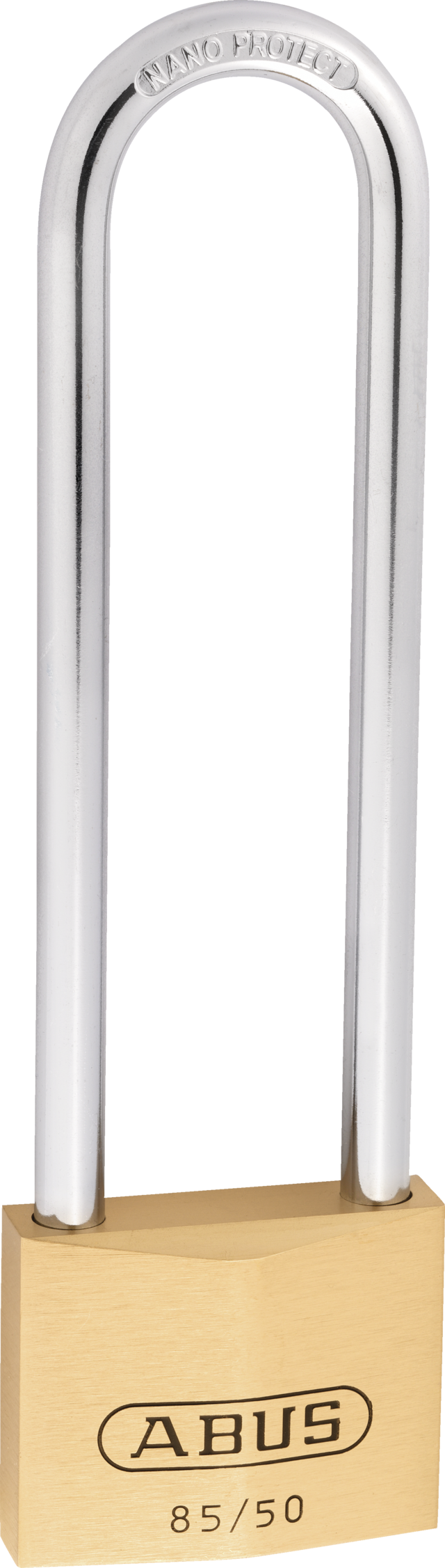 Abus Hangslot 85/50HB127 hoge beugel, kast van massief messing met 2 sleutels - Afbeelding 2
